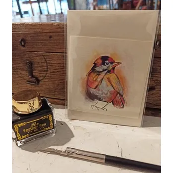 Balící papír Přáníčko Pták - kubudesign 0001414