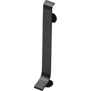 Podlahová lišta ACARA AP38 spojka k soklové liště, hliník lakovaný matná černá, 100 mm, 2 ks AASE 100-SP-A/RAL9005M