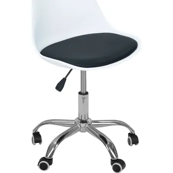 Dětská otočná židle Milano bílo-černá