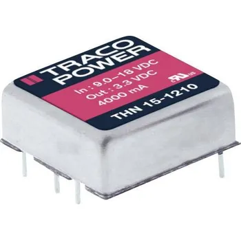 Měnič napětí TracoPower THN 15-2411 DC/DC měnič napětí do DPS 24 V/DC 5 V/DC 3 A 15 W Počet výstupů: 1 x Obsah 1 ks