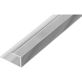 ukončovací lišta DURAL AP27/10 ukončovací lišta, pro laminát, hliník elox stříbro, 12-14 mm, 2,7 m
