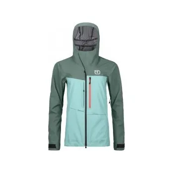 Ortovox 3L Ravine Shell Jacket W ice waterfall M; Modrá bunda + DÁREK DLE VÝBĚRU!