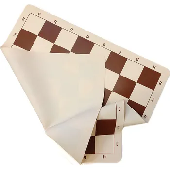 Šachy Šachové plátno hnědobílé velké - silikon