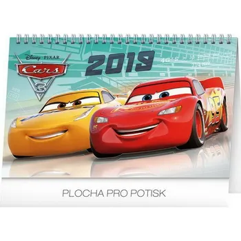 Kalendář PRESCO GROUP Stolní kalendář Auta 3 2019