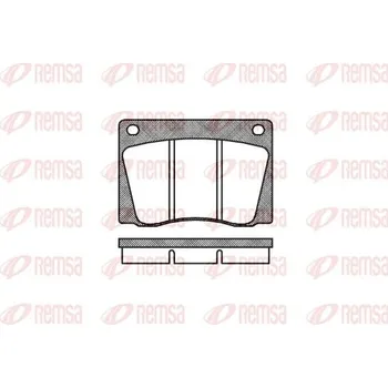 Brzdová destička Sada brzdových destiček, kotoučová brzda REMSA 0037.00
