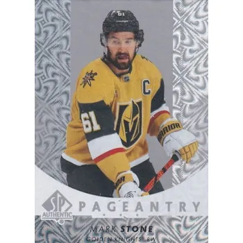 Karetní hra insert karta MARK STONE 22-23 SP Authentic Pageantry číslo P-30