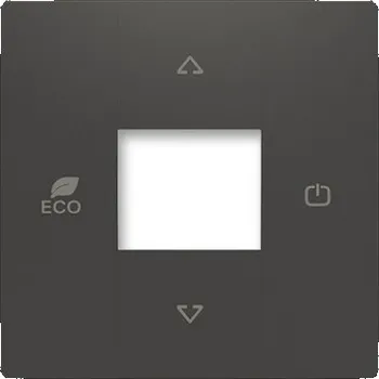 vypínač ABB Zoni kryt termostatu matná černá 6220T-A03000 237 (2CHT623000A4237)