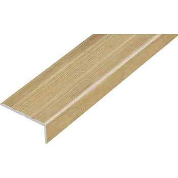 přechodová lišta ACARA AP5 schodová lišta samolepící, hliník + fólie dub select, 10 mm, 0,9 m AAHAF B252310-SK/0,9