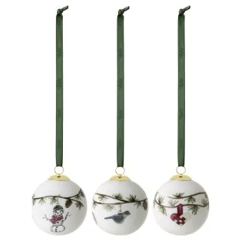 Vánoční ozdoba Vánoční baňky Hammershoi Christmas - set 3 ks