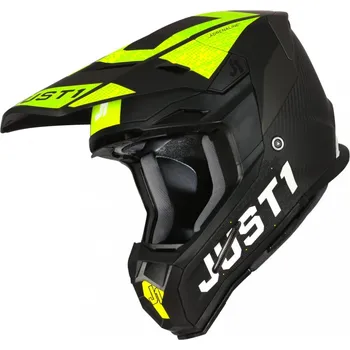 Helma na motorku Přilba JUST1 J22C ADRENALINE carbon fluo Velikost: XS + náhradní kšilt ZDARMA