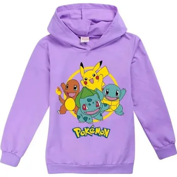 Chlapecký svetr Dětská mikina Pokémon Barva: Fialová, Velikost: 160/13-14 let