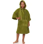 Dětské plážové pončo, 6-10 let, Olive Green