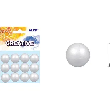 Výtvarná sada Koule 2cm/12ks polystyren 8885498