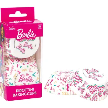 Party nádobí Barbie košíčky na muffiny 36 ks Decora de0403034