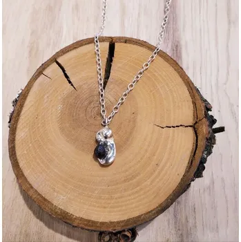 Řetízek Stříbrný řetízek s granátem - Terraya