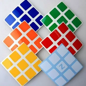 Hlavolam Rubik´s náhradní nálepky na kostku 3x3x3