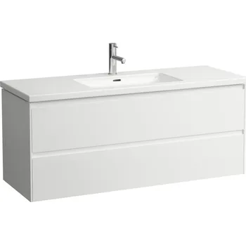 Koupelnový nábytek Lani - skříňka 128,5x47 pod umyvadlo H816435 a H816436, 2 zásuvky, bílá matná H4041921122601