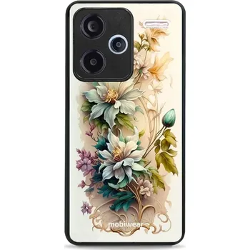 Pouzdro na mobilní telefon Lesklý kryt Mobiwear Glossy - Xiaomi Redmi Note 13 Pro Plus 5G - G014G Krémové květy (Prémiové lesklé pouzdro, obal, kryt Mobiwear Glossy na mobil Xiaomi Redmi Note 13 Pro Plus 5G - G014G Krémové květy, materiál Plast + TPU silikon - krytí po všech)