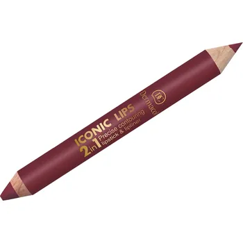 Rtěnka Dermacol Iconic Lips tužka a rtěnka 2v1 10 g