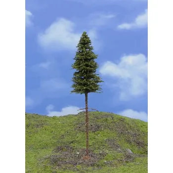 Plastikový model Modelářský strom - smrk s kmenem TOP, výška 14-15 cm