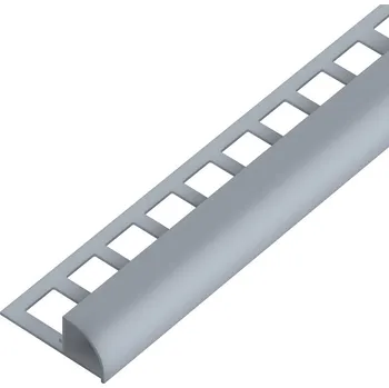 ACARA SP15/1 ukončovací lišta C, s vymezovačem, PVC tm. šedá, 9 mm, 2,5 m AAPU 918/V