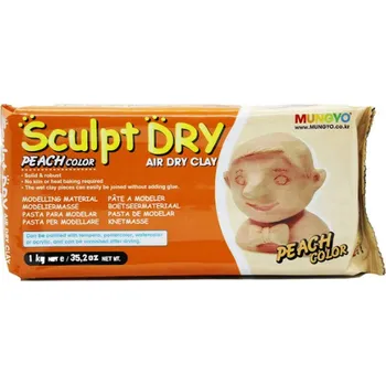 Mungyo Samotvrdnoucí modelovací hmota broskvová, 1 kg