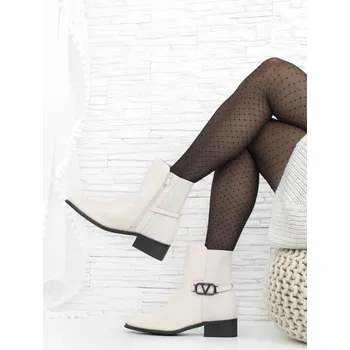 Dámská zimní obuv DnesObouvam.cz Dámské béžové boty HBL-77BE.PU Velikost: 37