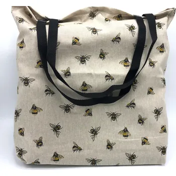 PLÁTĚNÁ REŽNÁ TAŠKA VČELKY, CZECH MADE (Nákupní taška se včelčkou, včela, dárky včely)