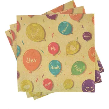 Papírový ubrousek Kozák Svitavy s. r. o. Ubrousky Kraft Balloons, 20ks