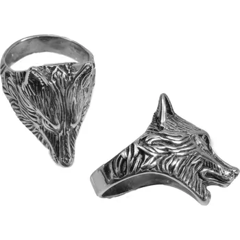 Prsten River Šperky. Prsten. 992600611 Prsten z chirurgické oceli Hlava Vlka II. 992600611