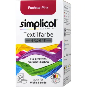 Speciální výtvarná barva Simplicol barva na textil Fuksiově růžová 150 g