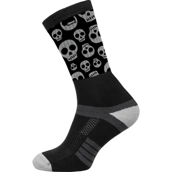 Dámské ponožky Ponožky ELEVEN Suba Cute Skulls Black Velikost: L (42-44)