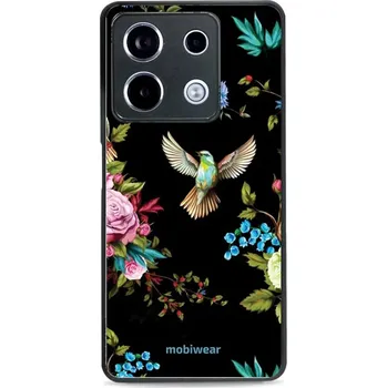 Pouzdro na mobilní telefon Lesklý kryt Mobiwear Glossy - Xiaomi Redmi Note 13 Pro 5G / Poco X6 5G - G041G - Ptáček a květy (Prémiové lesklé pouzdro, obal, kryt Mobiwear Glossy na mobil Xiaomi Redmi Note 13 Pro 5G / Poco X6 5G - G041G - Ptáček a květy, materiál Plast + TPU silikon -