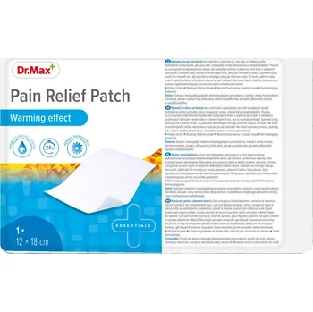 Náplast Dr. Max Pain Relief Patch hřejivá náplast 1 ks