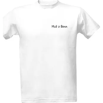 Tričko s potiskem Muž z Brna - bílé pánské
