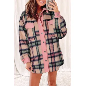 Dámská casual bunda OMG Dámská košilová bunda Abundance růžová XL