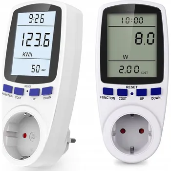 Wattmetr a měřič spotřeby elektrické energie 16A