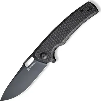 kapesní nůž SENCUT Vesperon Černá Canvas Micarta Rukojeť Černá 9Cr18MoV Čepel S20065-3