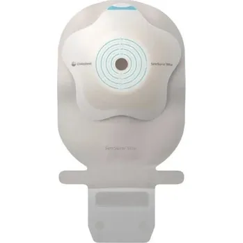 Stomie SenSura Mio Concave 1D výpustný sáček 10 ks—Velký, šedý, konkávní podložka, otvor 10-60 mm