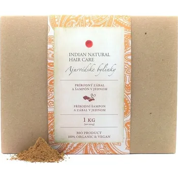 Vlasová regenerace Indian Natural Hair Care - AJURVÉDSKÉ BYLINKY 1kg - regenerační zábal na vlasy