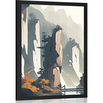 Plakát Dovido Plakát hora Tianzi v Číně