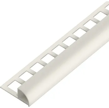 ACARA SP15/1 ukončovací lišta C, s vymezovačem, PVC krémová, 7 mm, 2,5 m AAPU 724/V