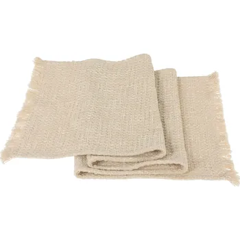 ubrus Home Styling Collection Vánoční běhoun na stůl v přírozené barvě, 150 x 40 cm