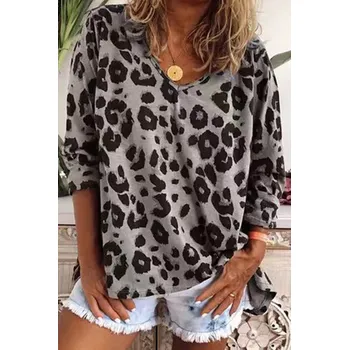 Dámská halenka OMG Dámská oversize halenka Mashila šedá M