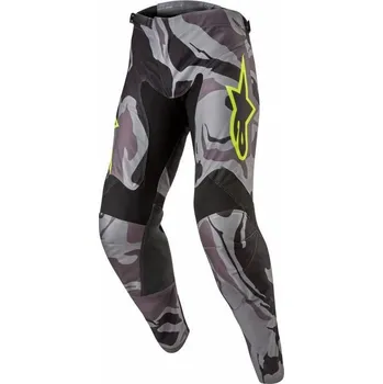 Moto kalhoty Kalhoty RACER TACTICAL, ALPINESTARS (šedá camo/žlutá fluo/černá) 2024 38