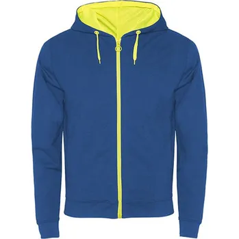 Pánská mikina Roly Fuji Pánská mikina s kapucí SU1105 Royal Blue 05-Fluor Yellow 221 M
