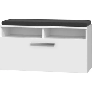 Botník FALCO Botník se sedákem Rory bílá