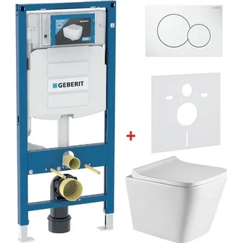 WC sada GEBERIT Duofix - Sada pro závěsné wc + wc mísa rimless a sedátko softclose ORLO, 111.300.00.5/111.925.00.5 ORLO