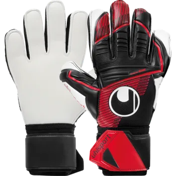 Brankářské rukavice Brankářské rukavice Uhlsport Powerline Supersoft černá/červená (7,5)