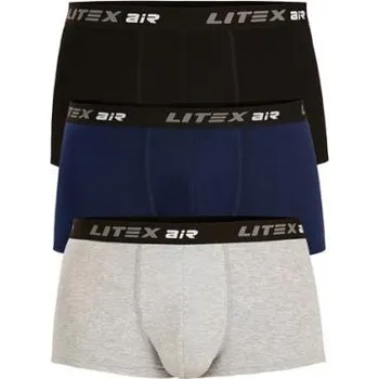 Pánské oblečení Pánské boxerky Litex 9B546 světle šedé melé XL